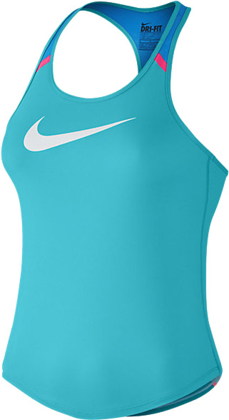 Nike Flow Tank YTH - omega blue/white