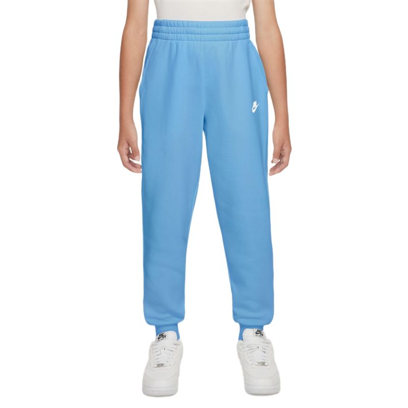 Spodnie dziewczęce Nike Kids Club Fleece - football blue/white