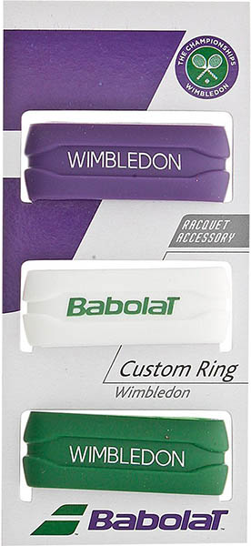Babolat Custom Ring Wimbledon 3P - purple/white/green