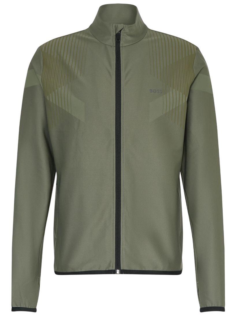 BOSS Active Push Full Zip - dark beige BOSS Active Push Full Zip - dark beige