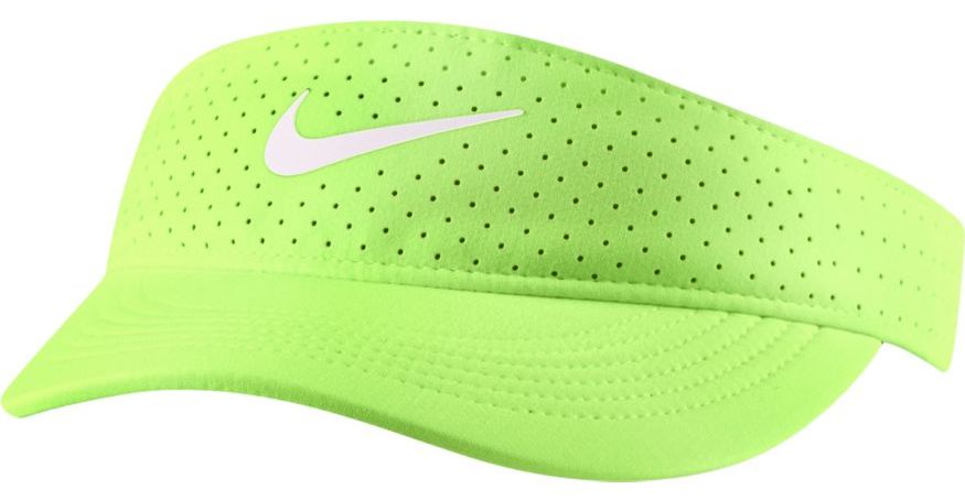 Nike Court Womens Advantage Visor - lime glow/black