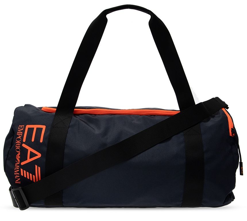 EA7 Man Woven Handbag - night blue/orange fluo