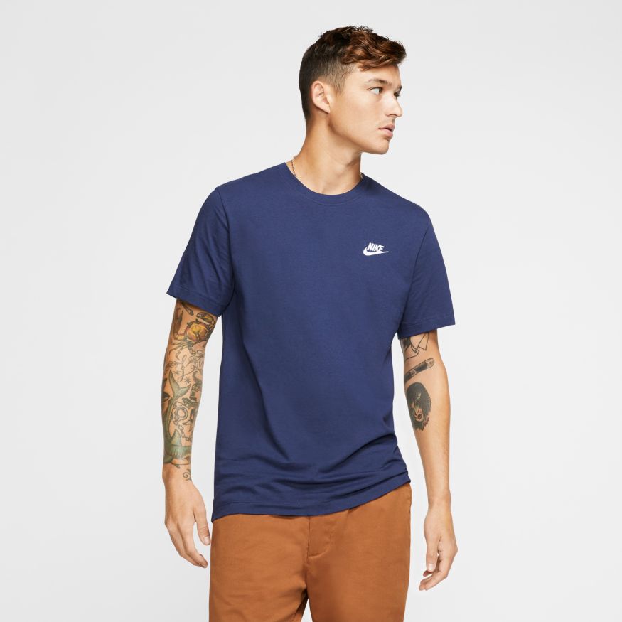 Nike NSW Club Tee M - midnight navy/white