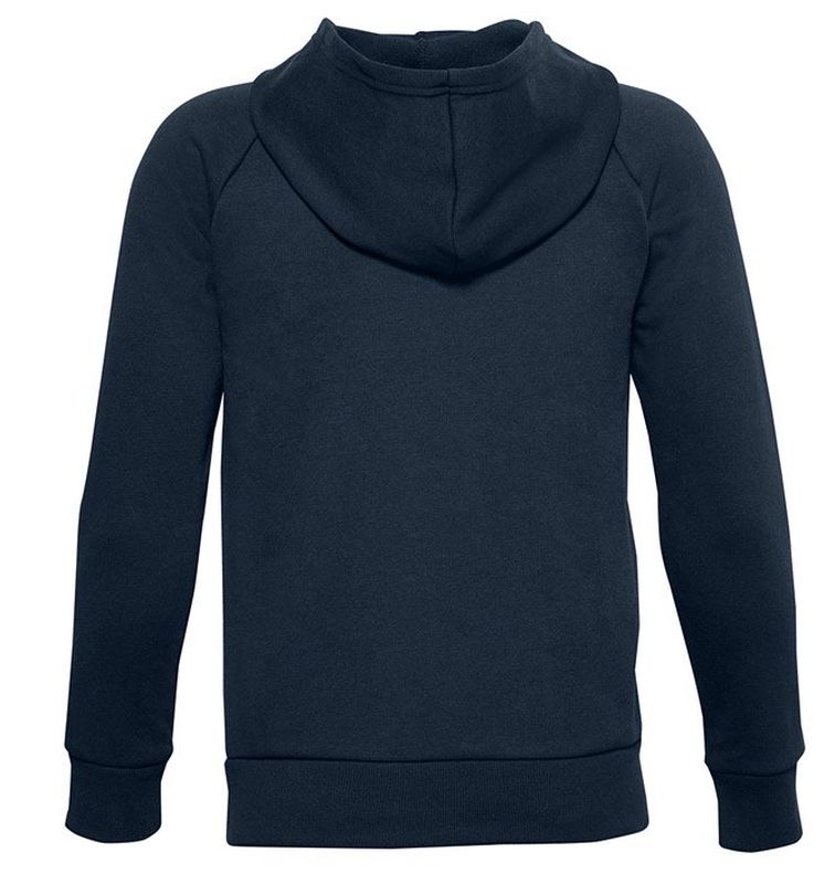 Under Armour Boys' UA Rival Cotton Full Zip Hoodie - academy/onyx white