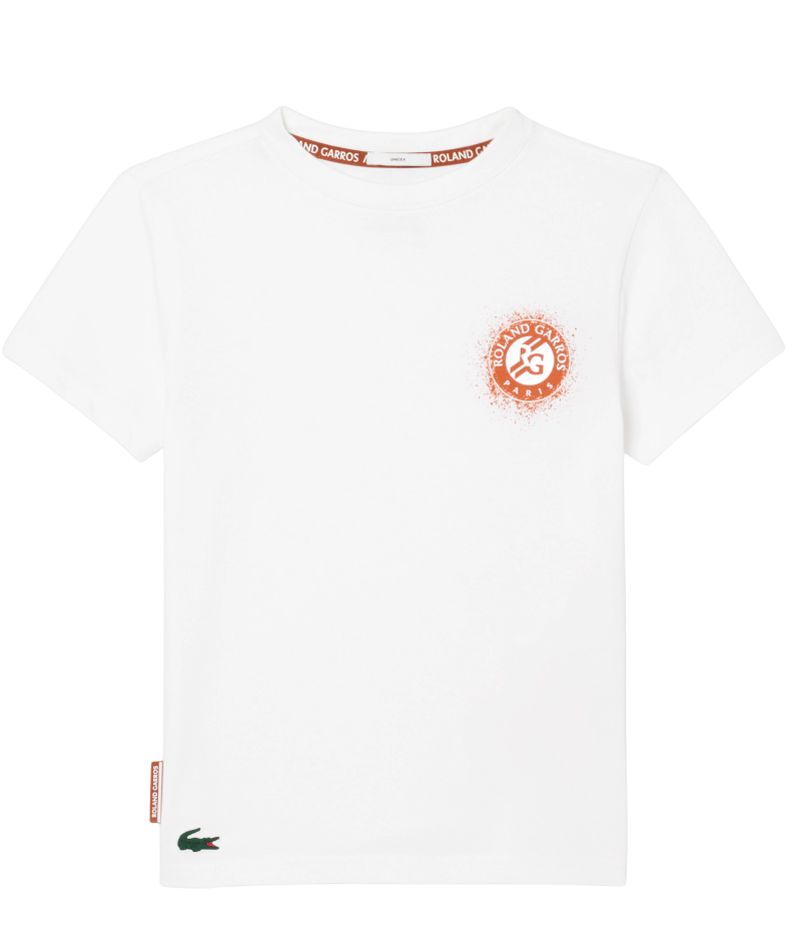 Lacoste Kid's Roland-Garros Edition Tennis T-Shirt - white 