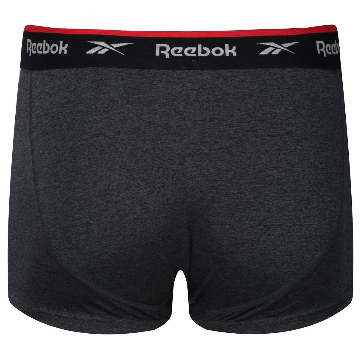 Reebok Mens Sports Trunk REDGRAVE 3P - black/charcoal/grey marl
