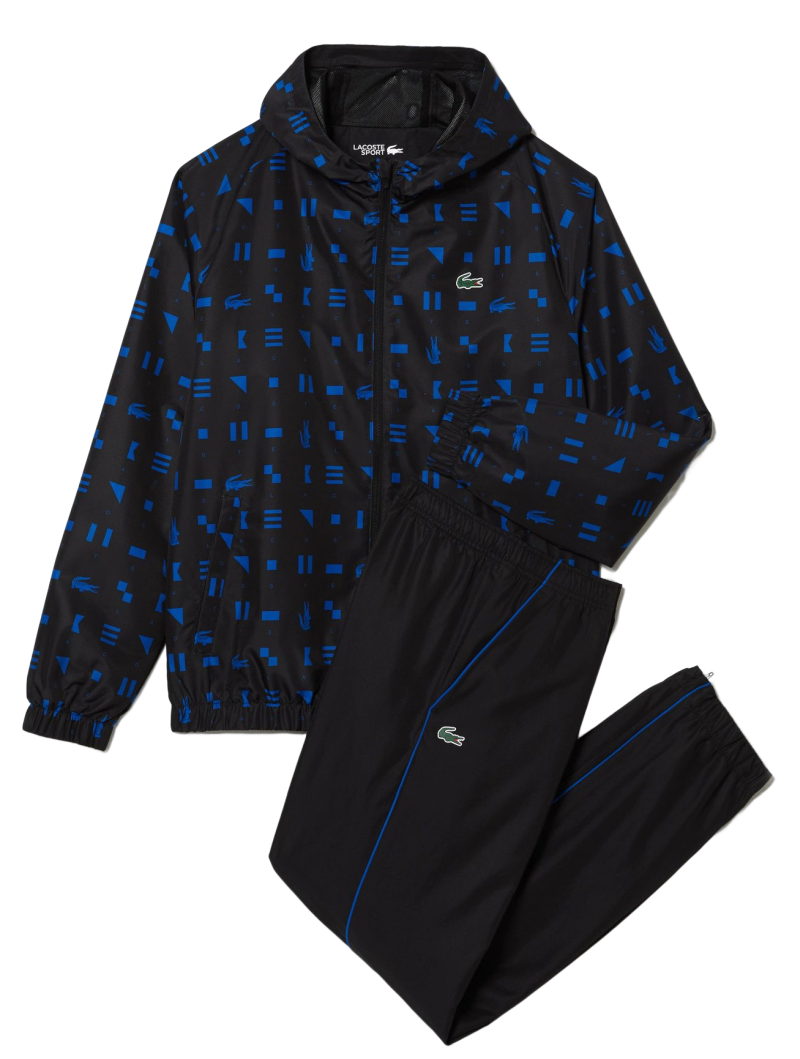 Lacoste Sport Tennis Tracksuit black/blue/black