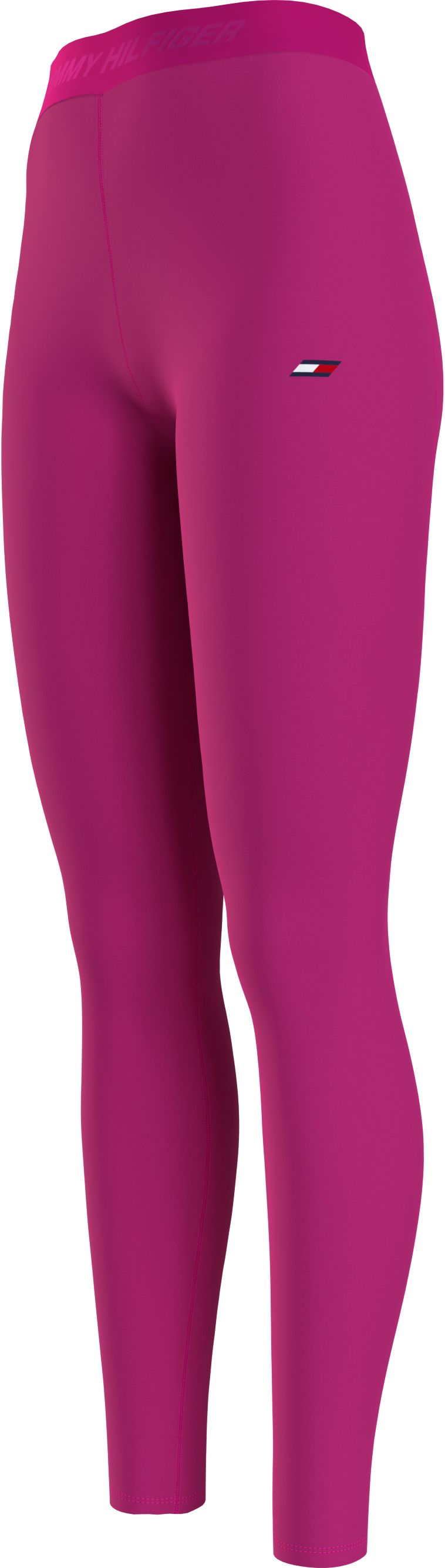 Tommy Hilfiger HW Branded Tape Ess Legging - eccentric magenta