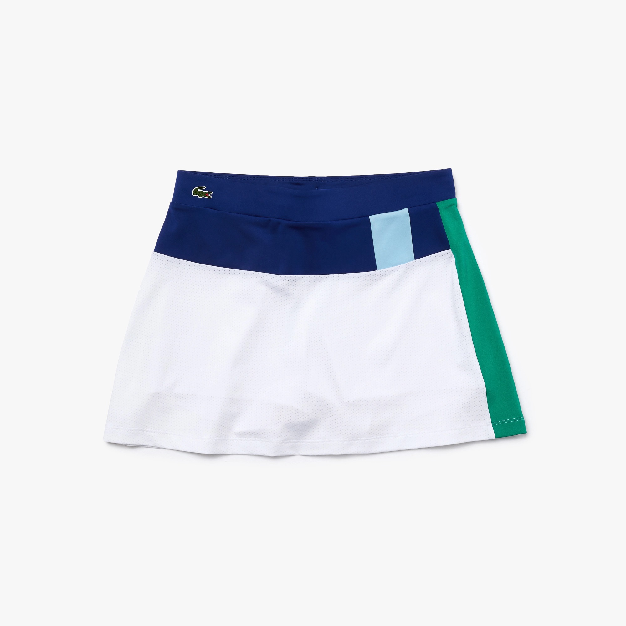 Lacoste SPORT Breathable Stretch Tennis Skirt - blue/white/yellow/green