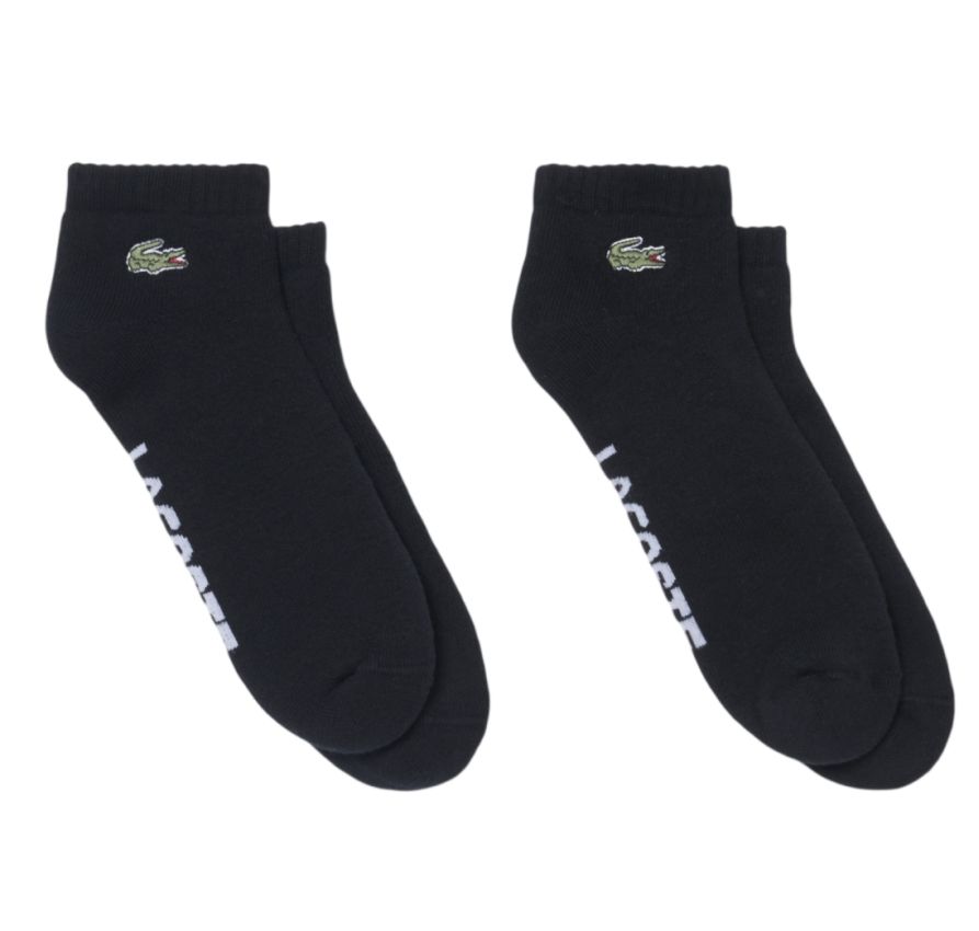 Skarpety Lacoste Low Sport 2P - black
