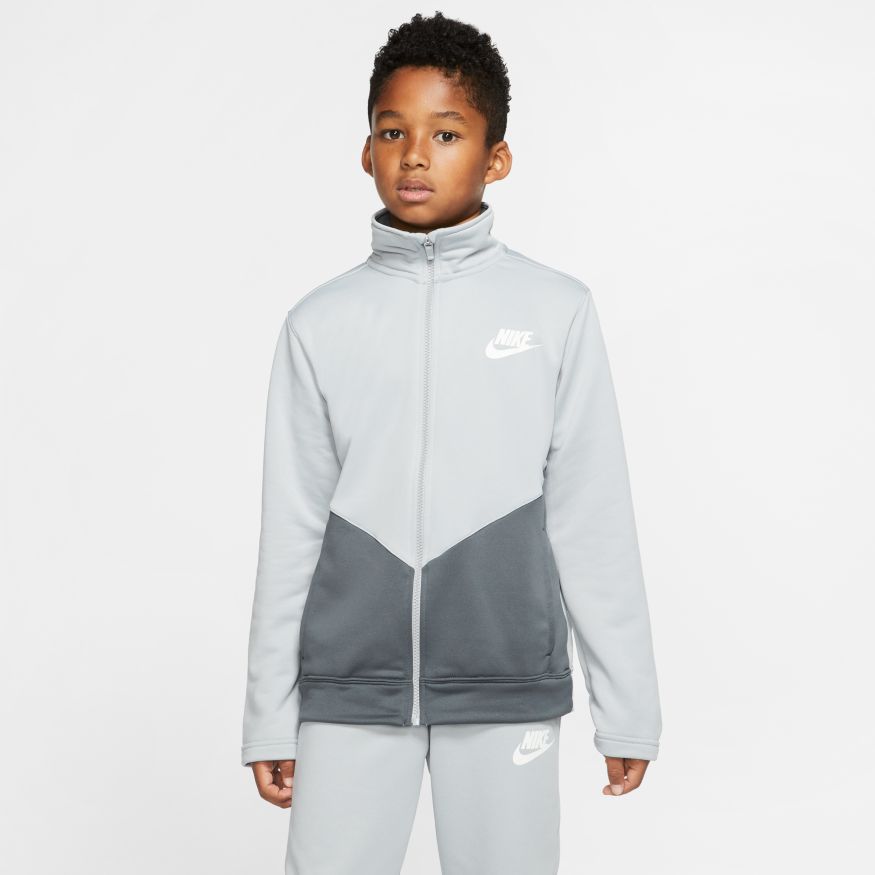 Nike Swoosh Core Tracksuit Futura - light smoke grey/iron grey/white