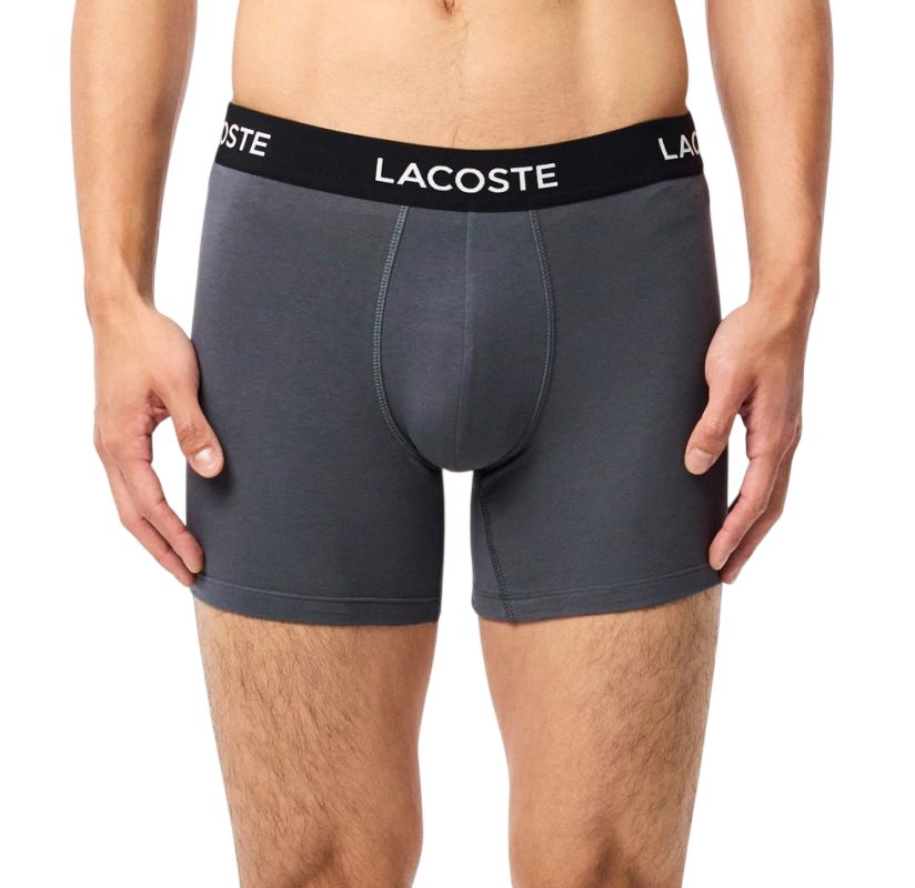 Lacoste Cotton Jersey Trunks 5P - grey
