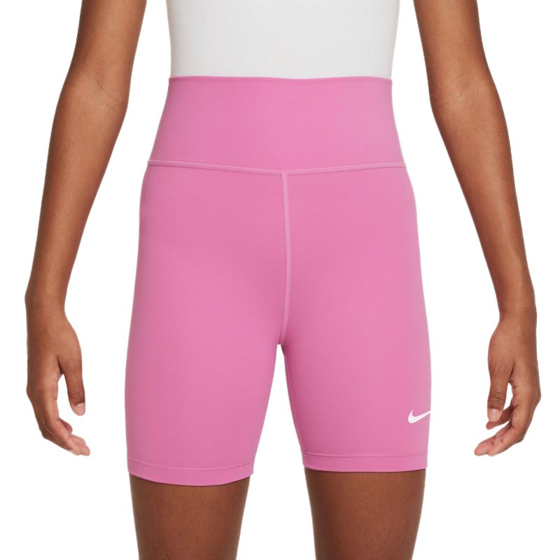 Spodenki dziewczęce Nike Kids One Dri-Fit 5in - playful pink/white