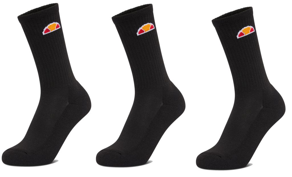 111Cqg3l7jmGs5KT Ellesse Tisbi Sock 3P - black