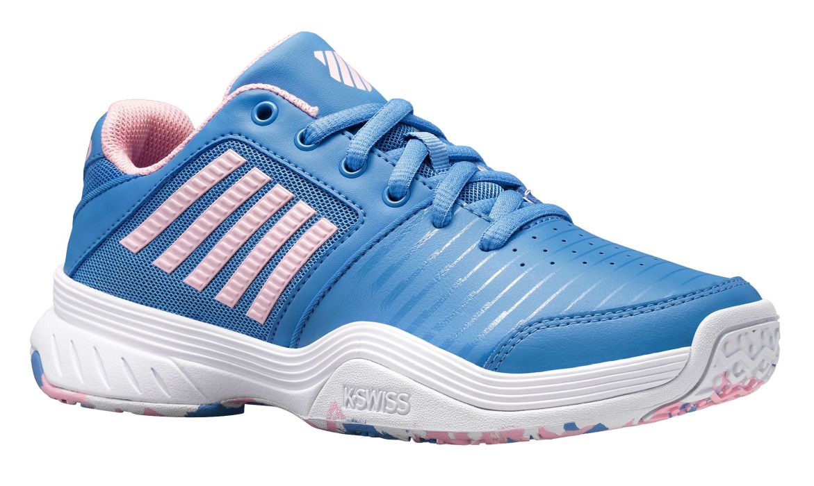 K-Swiss Court Express Omni - silver lake blue/white/orchid pin