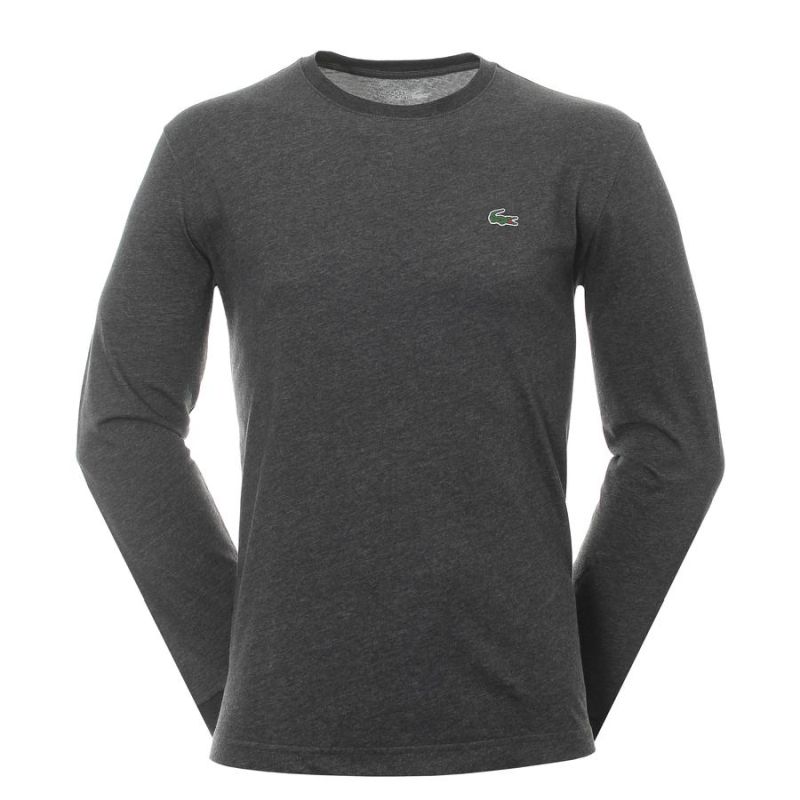 Lacoste Men's Long Sleeve Tee - grey Lacoste Men's Long Sleeve Tee - grey