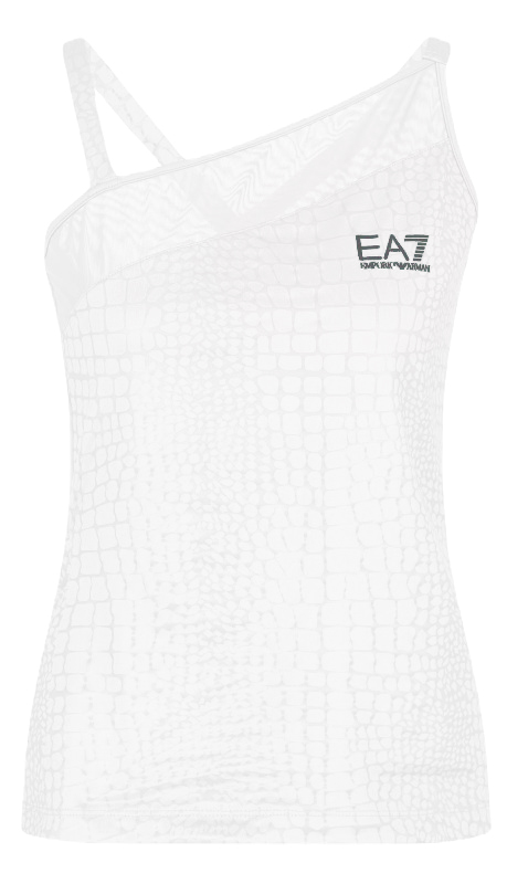 EA7 Woman Jersey Tank - fancy white