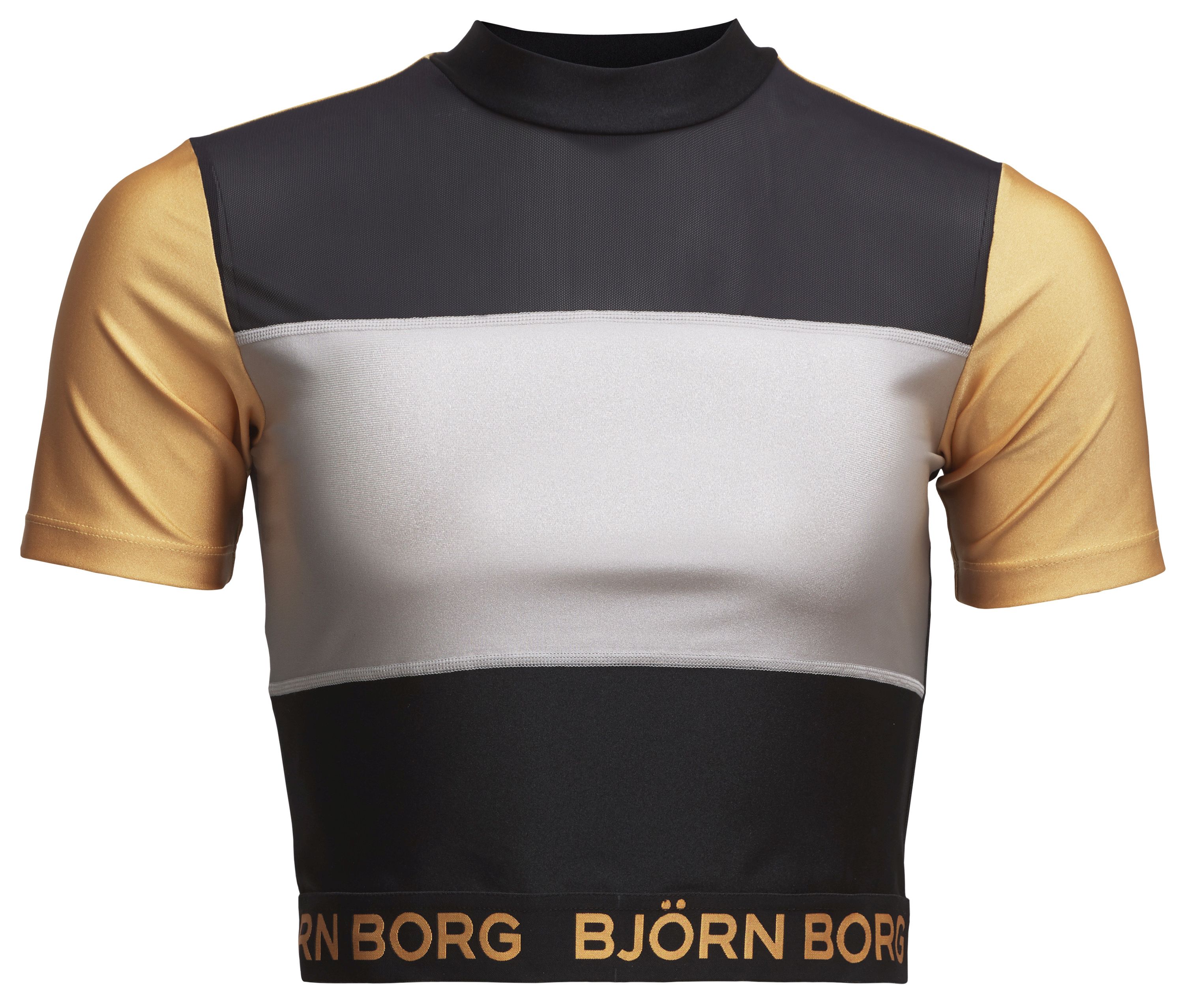 Björn Borg Cropped Tee Cylie W - black gold