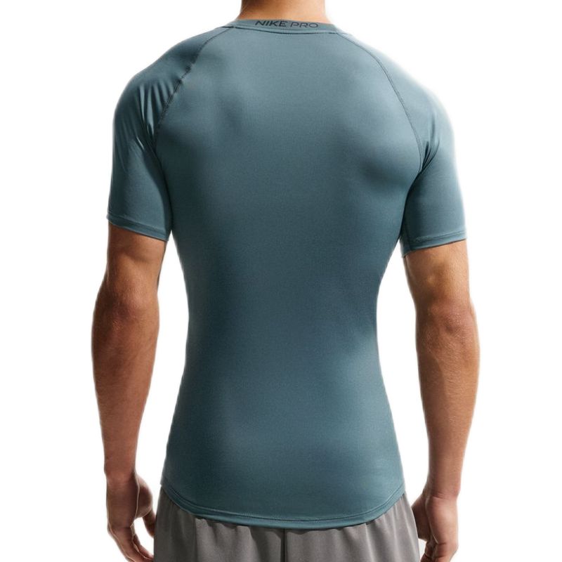 Nike Pro Dri-FIT Tight Short-Sleeve Fitness - mineral slate/black Nike Pro Dri-FIT Tight Short-Sleeve Fitness - mineral slate/black