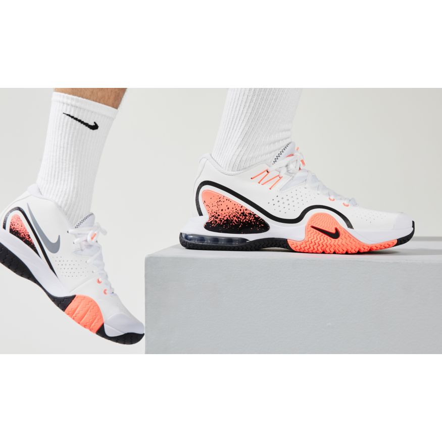 Nike Court Tech Challenge 20 - white/wolf grey/hot lava/black