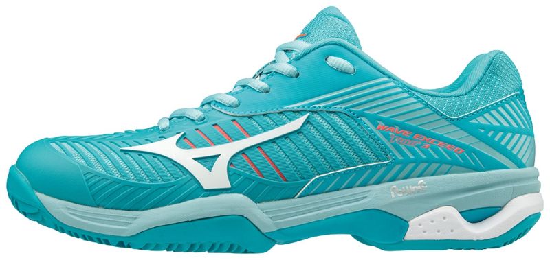 Mizuno Wave Exceed Tour 3 CC Women - pblue/white/angelblue