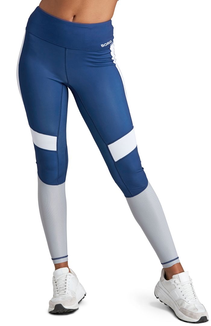 Björn Borg High Waist Block Tights W - blue depths