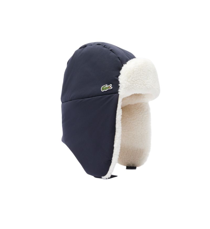 Lacoste Fleece Lined Water-Repellent - navy blue/white