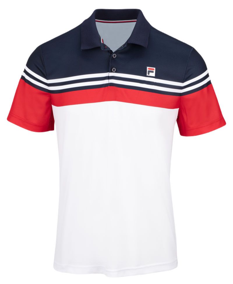 Fila Polo Paul - white/fila red/navy Fila Polo Paul - white/fila red/navy