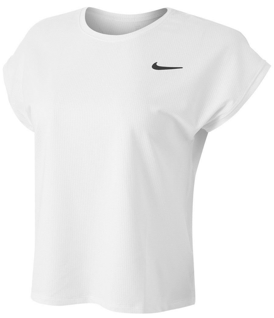 Nike Court Dri-Fit Victory Top SS W - white/black