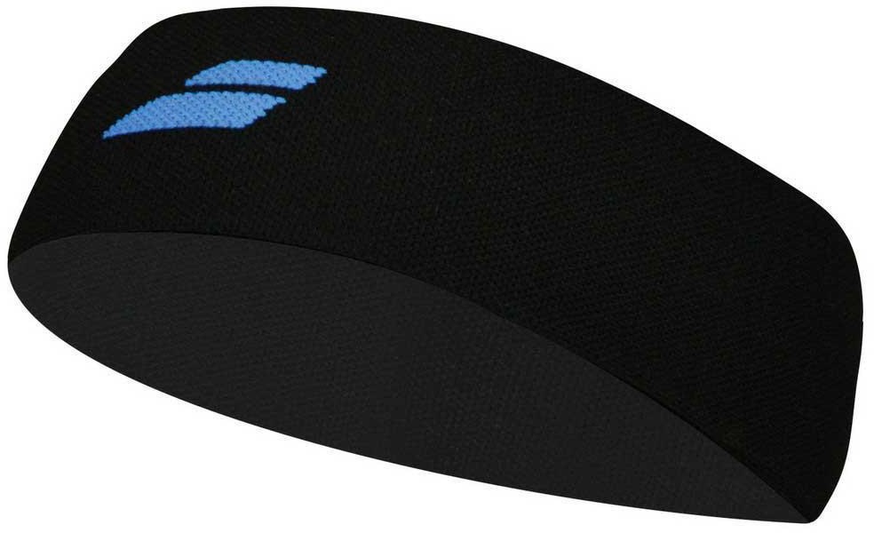Babolat Logo Headband - black/diva blue