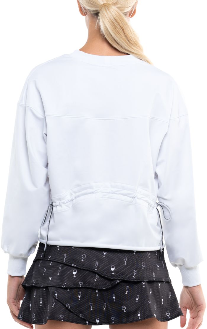 Lucky in Love Core Ruche Back L/S Women - white