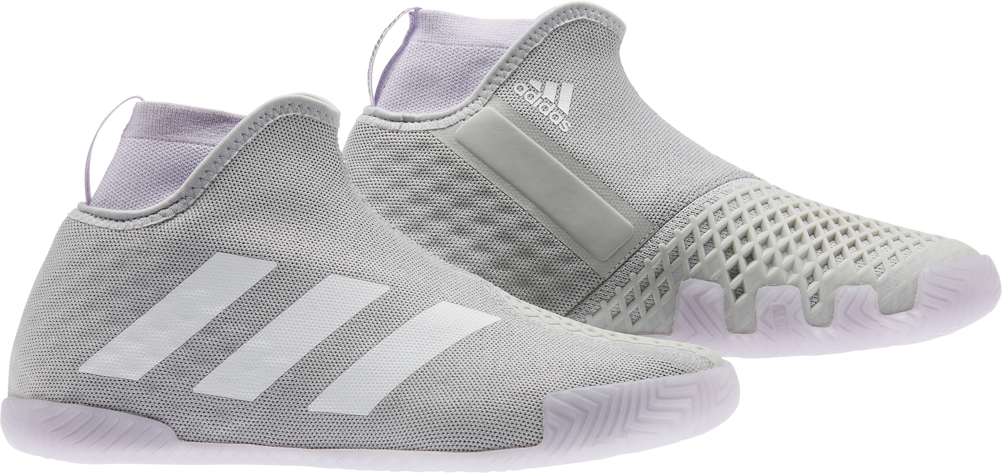 Adidas Stycon Laceless W - grey two/cloud whie/purple tint