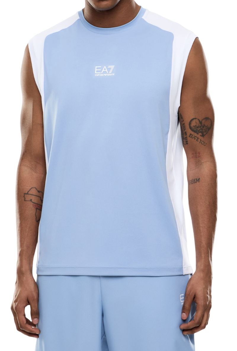 EA7 Tennis Pro Top In Ventus7 - bel air blue 