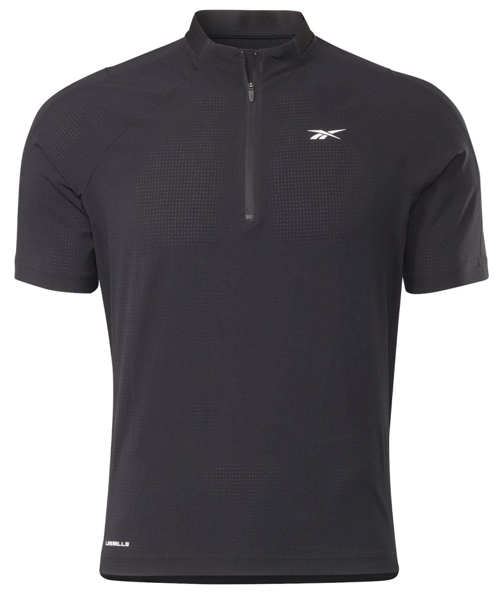 Reebok Les Mills Zip Polo M - black
