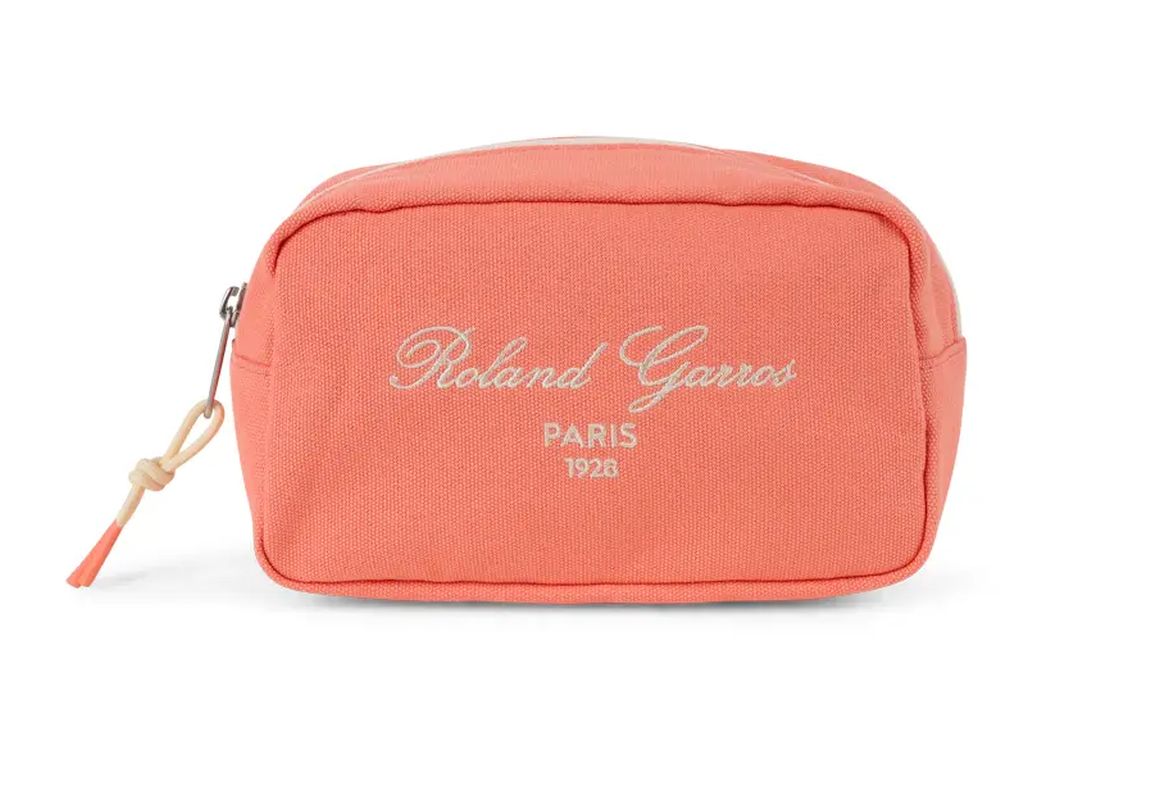 Roland Garros Sporty Chic Makeup Bag - coral