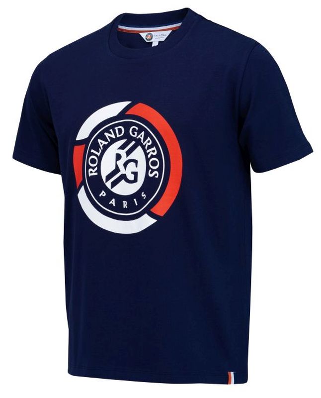 Roland Garros Tee Shirt Big Logo K - marine