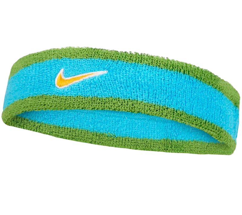 Nike Swoosh Headband - baltic blue/chlorophyll/university gold