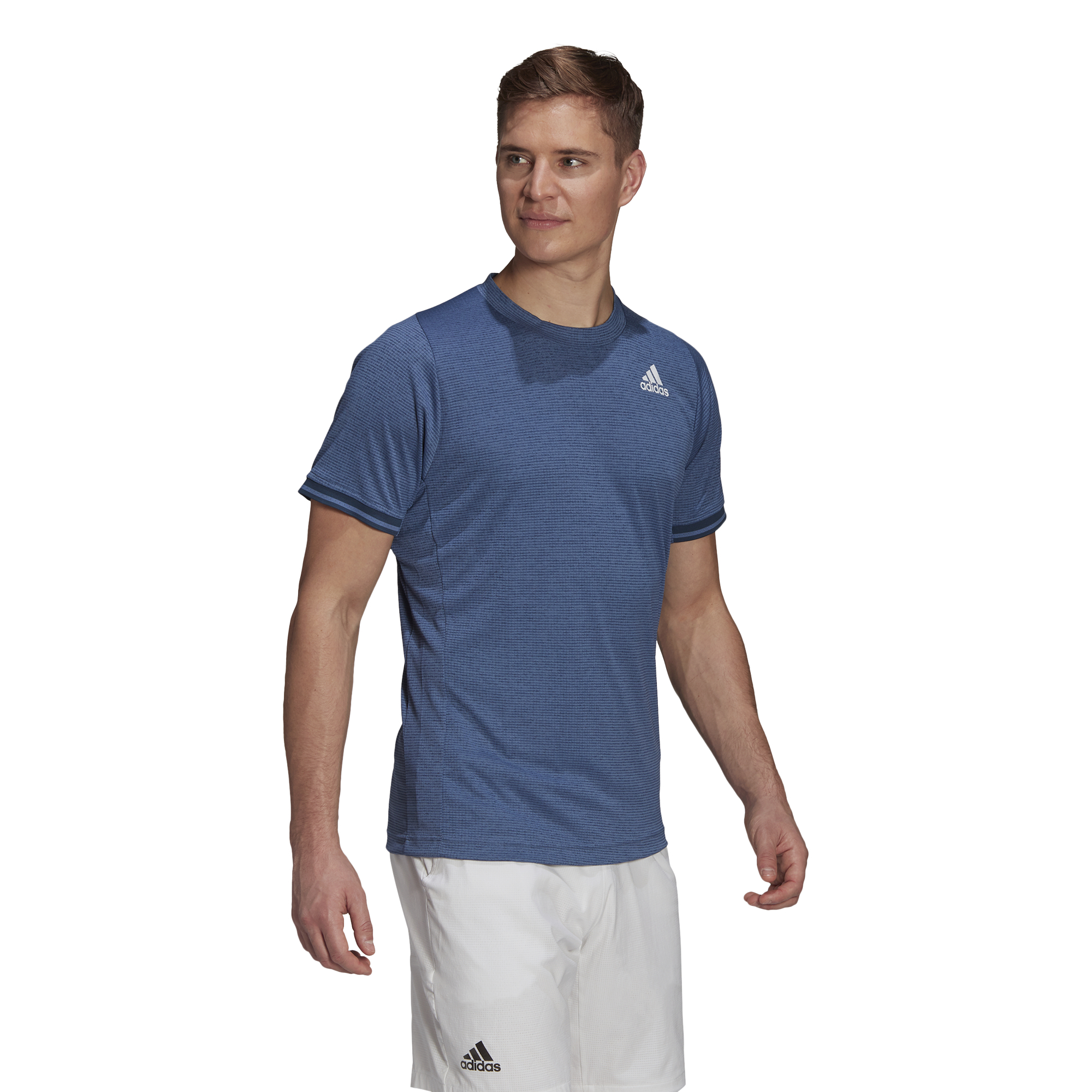 Adidas T Freelift Tee - crew blue/white/hazy blue