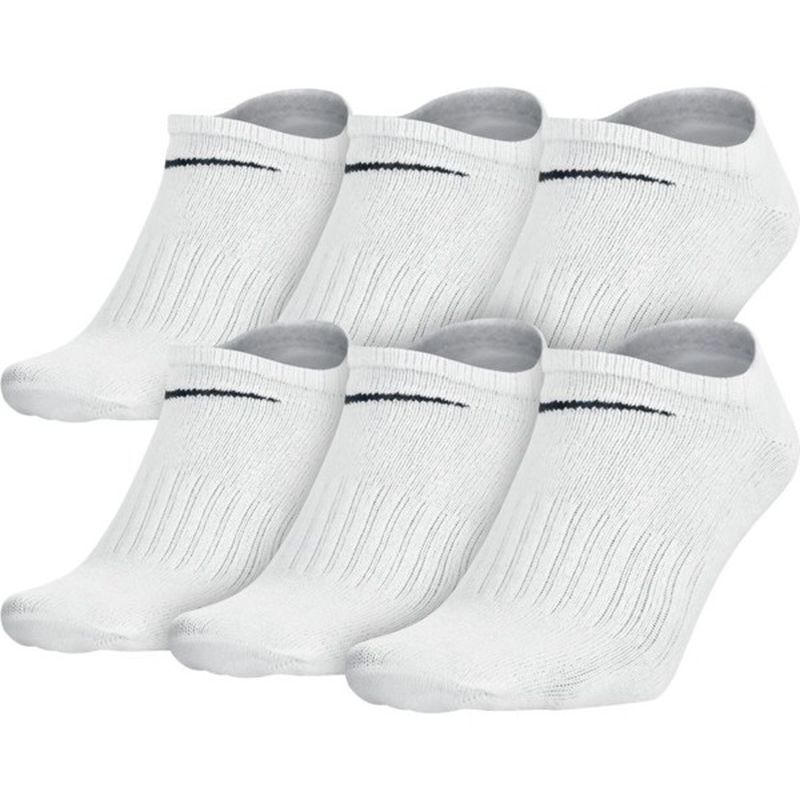 Nike Everyday Cotton Lightweight No Show - 6 par/white/black