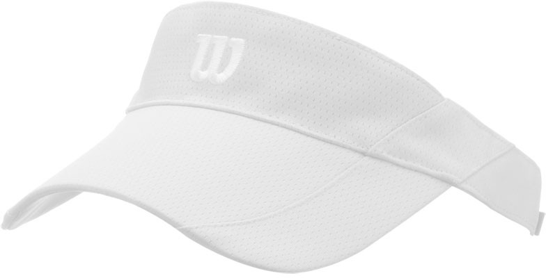 Wilson Rush Knit Visor Ultralight - white/silver