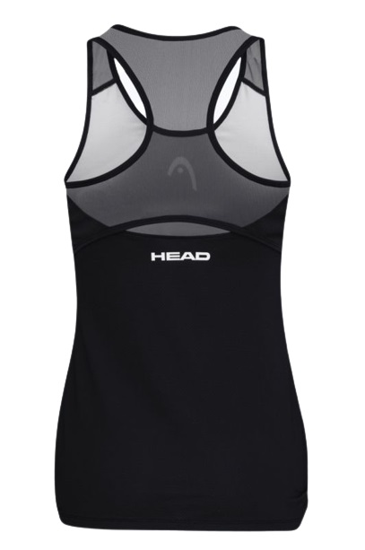 Head Play Tech Tank Top W - black/print padel