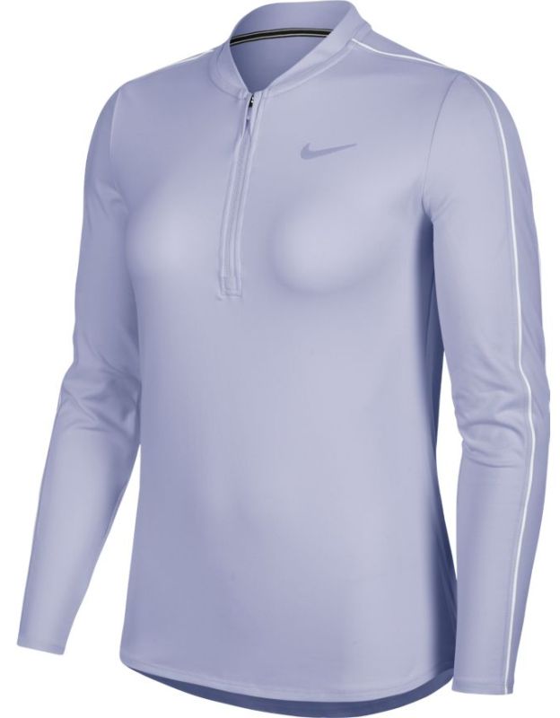 nike-court-women-dry-1-2-zip-top-oxygen-purple-white-white-oxygen-purple-1 Nike Court Women Dry 1/2 Zip Top - oxygen purple/white/white/oxygen purple