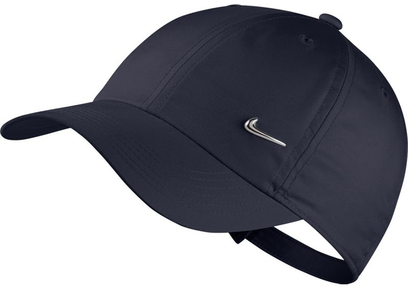 Nike Youth Heritage 86 Cap Metal Swoosh - obsidian/metallic silver