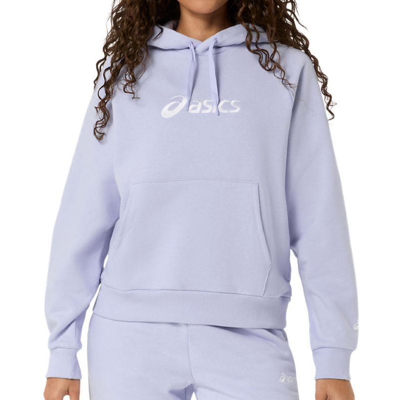 Asics Logo Fleece Pullover Hoodie - fresh air