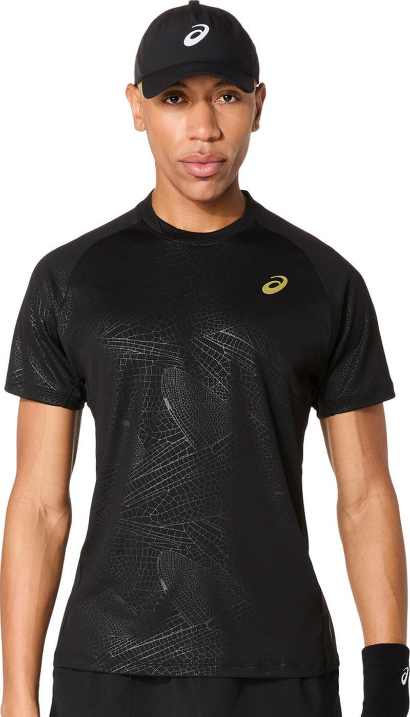 Asics Match Short Sleeve Top Night Energy - performance black
