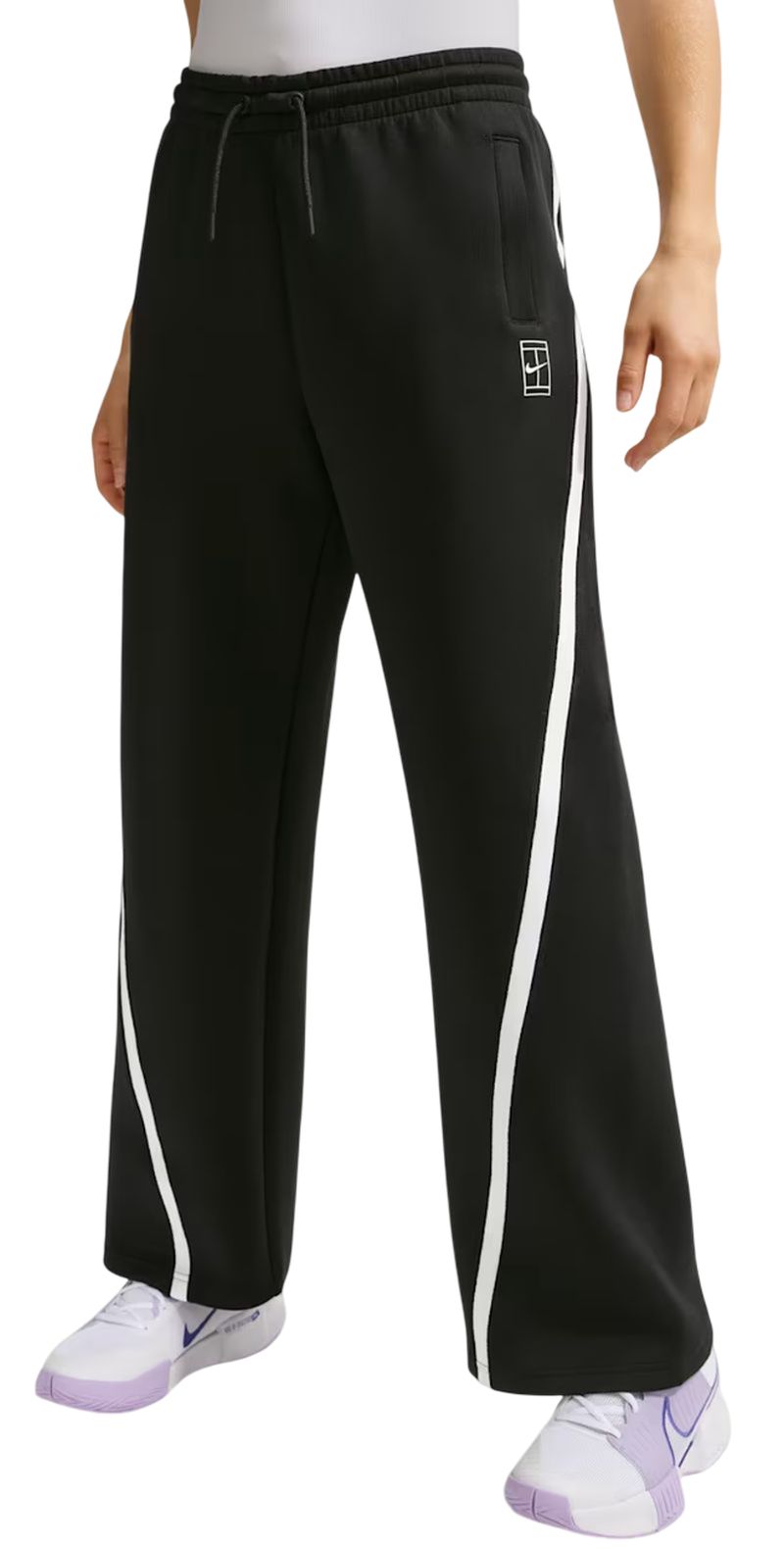 Nike Advantage Dri-FIT Mid-Rise Tennis - black/white Nike Advantage Dri-FIT Mid-Rise Tennis - black/white