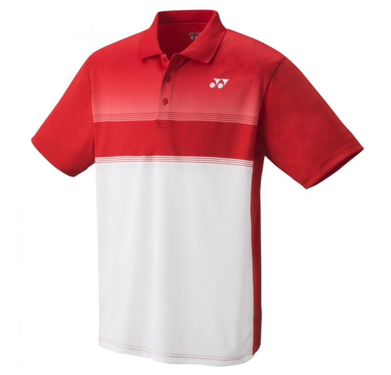 Yonex Men's Polo Shirt - sunset red