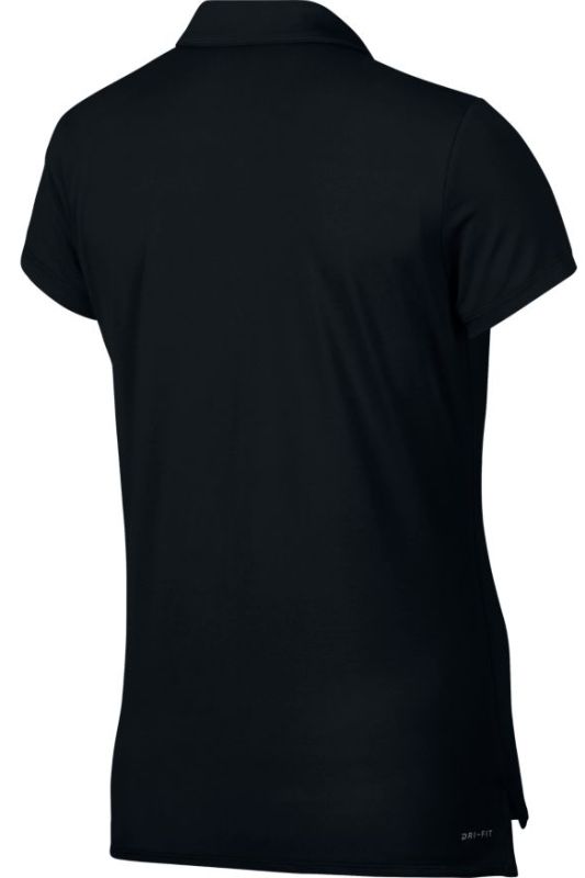 Nike Court Polo SS Pure W - black/white