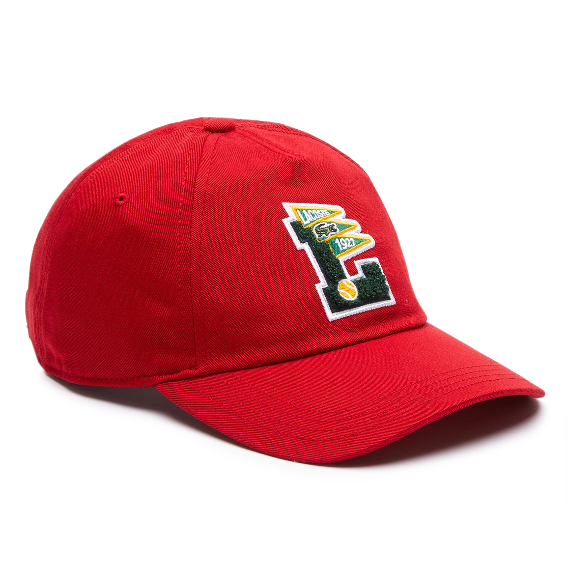 Lacoste Men’s Pennants L Organic Cotton Cap - red