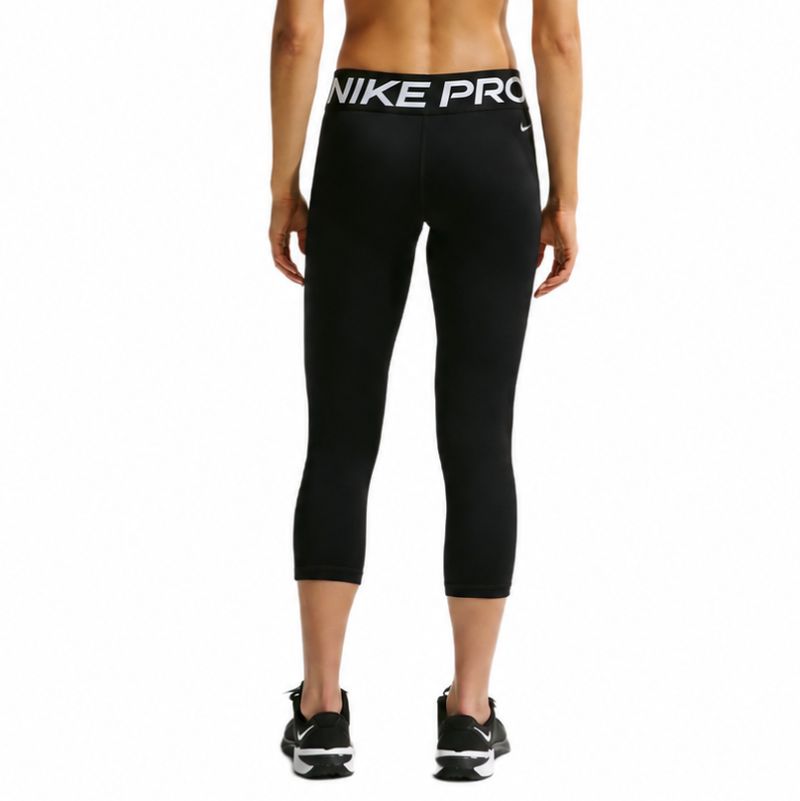 Nike Pro Mid-Rise Crop - black/white